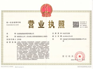 甘肅新盛瑞發(fā)商貿(mào)有限公司營業(yè)執(zhí)照